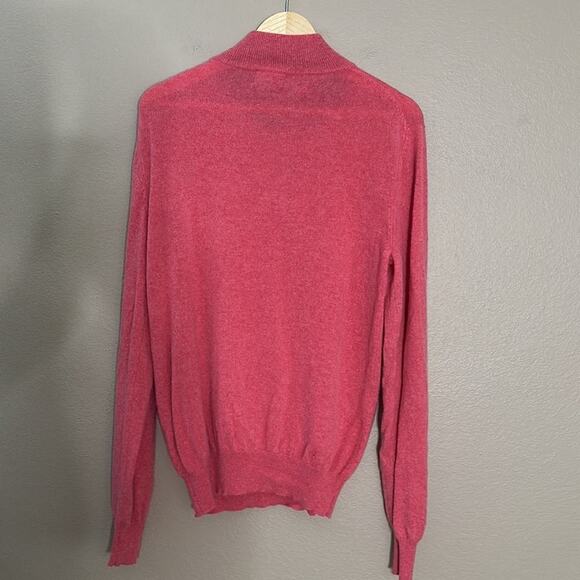Michael’s Men’s 100% Cashmere Small Quarter Zip Sweater $295 MRRP - Picture 4 of 9